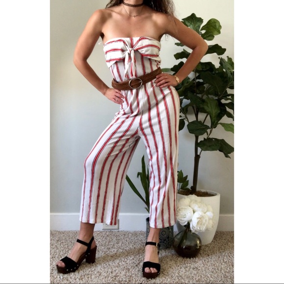 🔹3/$20 Love tree | Red, white & blue Jumpsuit - Picture 3 of 6